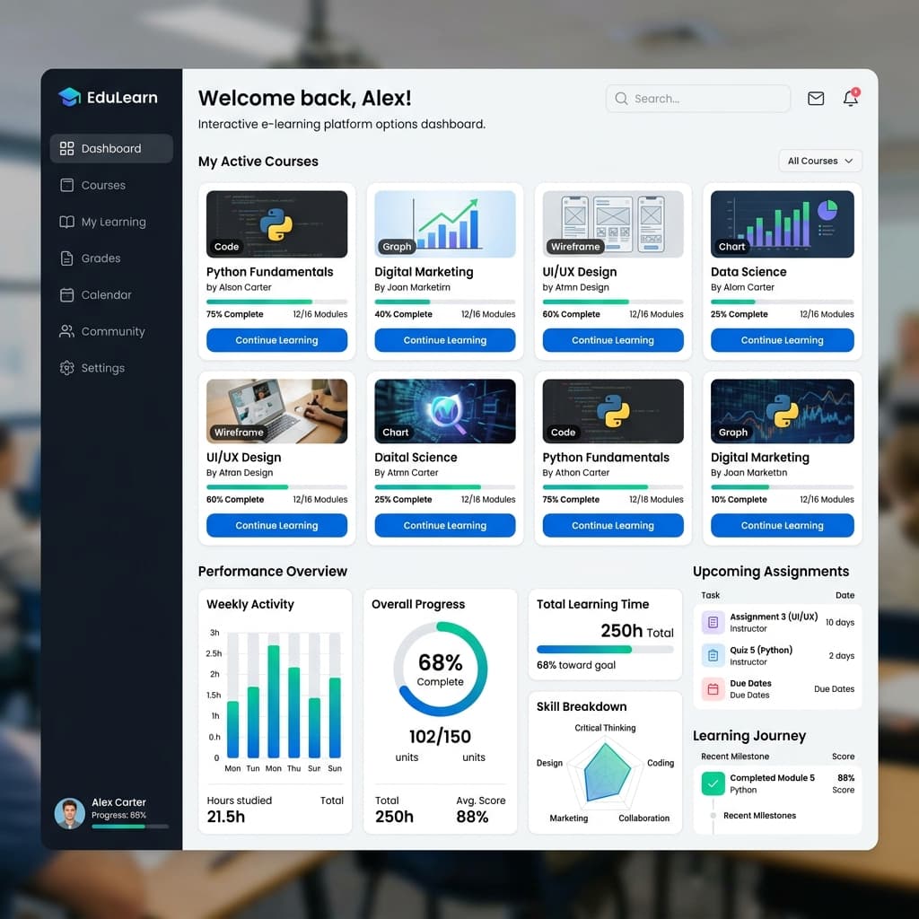 E-learning platform